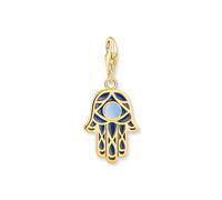 THOMAS SABO Gold Plated Hand Of Fatima Cold Enamel Charm 2033-427-1
