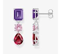 THOMAS SABO Three Colour Cubic Zirconia Dropper Earrings H2278-013-7