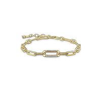 THOMAS SABO Timeless Contrast Gold-Plated Link Bracelet Yellow