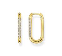 THOMAS SABO Timeless Contrast Hoop Earrings Yellow