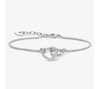 Thomas Sabo Together Small Heart Interlocking Bracelet 0.9 x 1.4cm, 16-19cm