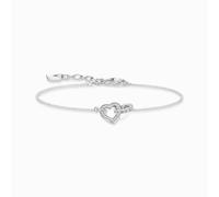 Thomas Sabo Women Bracelet Forever Together Heart Zirconia 925 Sterling Silver A1648-051-14-L19v
