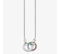 THOMAS SABO Together Sterling Silver Interlocking Rainbow Necklace KE1488-318-7-L55V