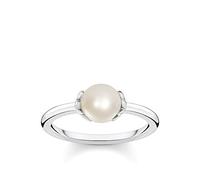 THOMAS SABO TR2298-167-14 Women's Ring Pearl with Stars 925 Sterling Silver