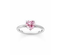 Thomas Sabo TR2476-051-9-56 Silver Ring with pink Stone in Heart Shape Ladies