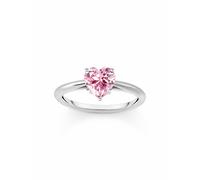 Thomas Sabo TR2476-051-9-56 Silver Ring with pink Stone in Heart Shape Ladies