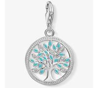 Thomas Sabo Charm pendant Tree of Love 925 Sterling Silver, Turquoise Enamelled