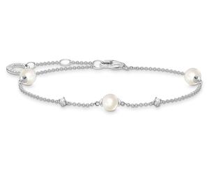 Thomas Sabo Triple Pearl Cubic Zirconia Sterling Silver A2038-167-14-L19V