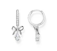 Thomas Sabo True Romance CZ Bow Drop Hoop Earrings 2.6 x 0.9cm