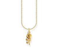 Thomas Sabo True Romance Roses Romance Gold Tone Necklace 1.7 x 0.7cm, 38-45cm