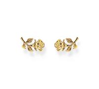 Thomas Sabo True Romance Roses Romance Gold Tone Stud Earrings 1.4 x 0.7cm
