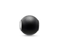 Thomas Sabo Karma Beads Silver Black Obsidian Stone Matt K0001