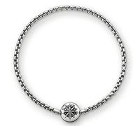 Thomas Sabo Unisex Bracelet Karma Beads blackened 925 Sterling Silver KA0002-001-12