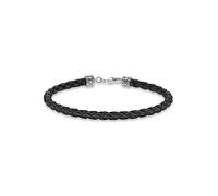 THOMAS SABO Unisex Leather Bracelet Silver