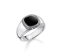 Thomas Sabo Unisex Ring Black 925 Sterling Silver, Blackened TR2388-641-11