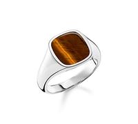 Thomas Sabo Unisex Ring Classic Tiger‘s Eye 925 Sterling Silver TR2332-045-2