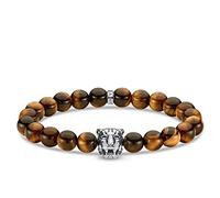 Thomas Sabo Sterling Siver Sterling Silver Brown Tiger Bracelet A1939-950-2 - Size 18 - Sterling Silver