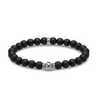 Thomas Sabo Unisex Sterling Silver Obsidian Bracelet - A1942-704-11-L19