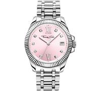 Thomas Sabo Watches Divine Pink White Stones Silver-Coloured Watch WA0401-201-204 - - Stainless Steel