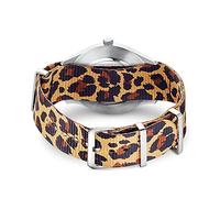 Thomas Sabo Unisex Watch Strap Code TS NATO, Animal Print Polyester Beige ZWA0321-276-19