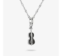 Thomas Sabo Sterling Silver Wednesday Enamel Cello Necklace - Sterling Silver / Rhodium Plated / Enamel