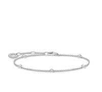 Thomas Sabo White Stones Silver 925 Sterling Silver Bracelet of Length 16-19cm