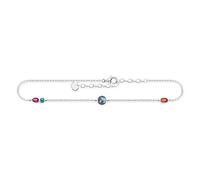 Thomas Sabo Women Anklet Colourful Stones 925 Sterling Silver AK0005-986-7-L27v