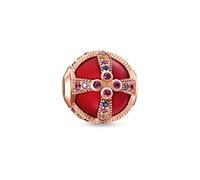 Thomas Sabo Women Bead Royalty Red 925 Sterling Silver; 18K Rose Gold Plating K0267-327-10