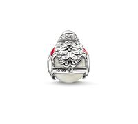 Thomas Sabo Women-Bead Santa Claus Karma Beads 925 Sterling Silver red Zirconia white Freshwater Pearl K0185-149-27