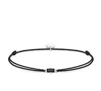 Thomas Sabo Women Bracelet Little Secret Black Stone Baguette Cut 925 Sterling Silver LS0106-401-5-L20v