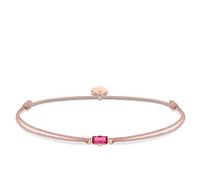 Thomas Sabo Women Bracelet Little Secret Pink Stone Baguette Cut 925 Sterling Silver LS0104-597-19-L20v