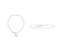 Thomas Sabo Women Charm Anklet Charm Club 925 Sterling Silver X0034-001-12 & Women Anklet Dots 925 Sterling Silver AK0002-001-12-L27V
