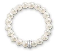 Thomas Sabo Women Charm Bracelet Freshwater Pearl Charm Club 925 Sterling Silver X0041-082-14-M