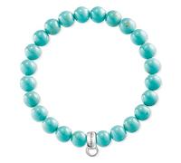 Thomas Sabo Women Charm Bracelet Turquoise Charm Club 925 Sterling Silver X0213-404-17-L16,5