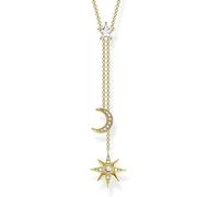 Thomas Sabo Women Charm Necklace Star & Moon 925 Sterling Silver KE1900-414-14-L45v