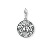Thomas Sabo Women Charm pendant angel silver 925 Sterling Silver, Blackened 1734-637-21