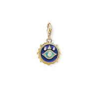 Thomas Sabo Women Charm Pendant Blue Nazar Eye Charm Club 925 Sterling Silver 1663-565-32