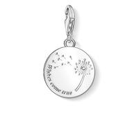 Thomas Sabo Women Charm Pendant Dandelion Wishes Come True Charm Club 925 Sterling Silver 1457-051-21