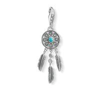 Thomas Sabo Charm Pendant Dream Catcher Silver & Turquoise Pendant For Bracelet