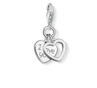 Thomas Sabo Women Charm Pendant Heart I Love You Charm Club 925 Sterling Silver 0852-001-12