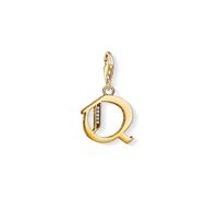Thomas Sabo Women Charm Pendant Letter A-Z Charm Club 18k Yellow Gold Plating 925 Sterling Silver