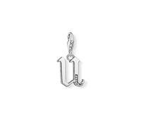 Thomas Sabo Blackened CZ U Initial Charm 2.6 x 1.1cm