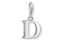 Thomas Sabo Women Charm Pendant Letter D Charm Club 925 Sterling Silver 0178-001-12