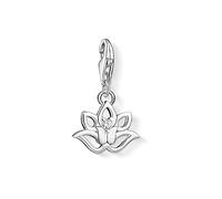 Thomas Sabo Women Charm Pendant Lotus Flower Charm Club 925 Sterling Silver 1300-051-14