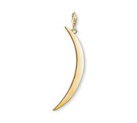 Thomas Sabo Women Charm Pendant Moon Club Yellow Gold Plating 925 Sterling Silver Y0004-413-39