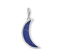 Thomas Sabo Women-Charm-Pendant Moon darkblue Charm Club 925 Sterling silver Y0006-771-2