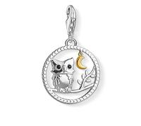 Thomas Sabo Women Charm Pendant Night Owl Charm Club 925 Sterling Silver 1392-427-11