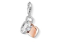 Thomas Sabo Women Charm Pendant Ring Heart Charm Club 925 Sterling Silver 1000-416-14
