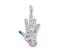 Thomas Sabo Women Charm Pendant Vintage Hand Charm Club 925 Sterling Silver Y0051-845-8