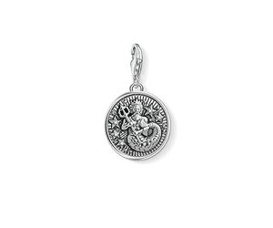 Thomas Sabo Women Charm Pendant Zodiac Sign Aquarius Charm Club 925 Sterling Silver 1638-643-21